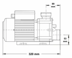 LX TDA50 Spa Circulatiepomp 0,5 PK -Bestway Verkoop 1995.2