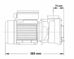 LX LP300 Spa Massagepomp 3 PK - 1 Speed -Bestway Verkoop 3765.2 2