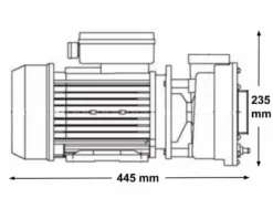 LX WP250 Spa Massagepomp 2,5 PK - 2 Speed -Bestway Verkoop 3770.22