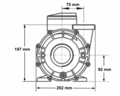 LX WP250 Spa Massagepomp 2,5 PK - 2 Speed -Bestway Verkoop 3770.3