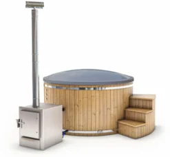 Houtgestookte Hottub Met Filteraansluiting - 4-6 Personen - Grijs 10 Houtgestookte Hottub Met Filteraansluiting - 4-6 Personen - Grijs -Bestway Verkoop cover grijs 1