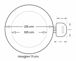 Intex Pure Spa Greywood Deluxe Opblaasbare Spa - 6 Persoons 25 Intex Pure Spa Greywood Deluxe Opblaasbare Spa - 6 Persoons -Bestway Verkoop intex greywood deluxe 6persoons afmetingen