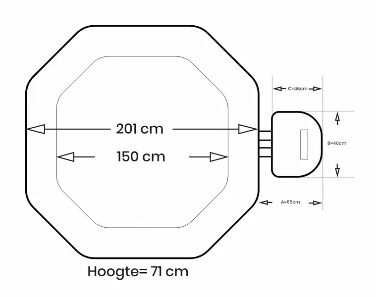 Intex Pure Spa Jet & Bubble Deluxe Opblaasbare Spa - 4 Persoons 11 Intex Pure Spa Jet & Bubble Deluxe Opblaasbare Spa - 4 Persoons - Afbeelding 9