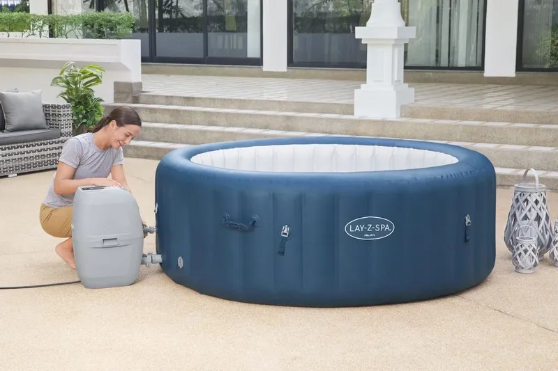 Bestway Lay-Z Spa Milan AirJet Plus Opblaasbare Spa - 6 Persoons - Afbeelding 5