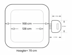 NetSpa Aspen Opblaasbare Spa - 4 Persoons 15 NetSpa Aspen Opblaasbare Spa - 4 Persoons -Bestway Verkoop netspa aspen afmetingen