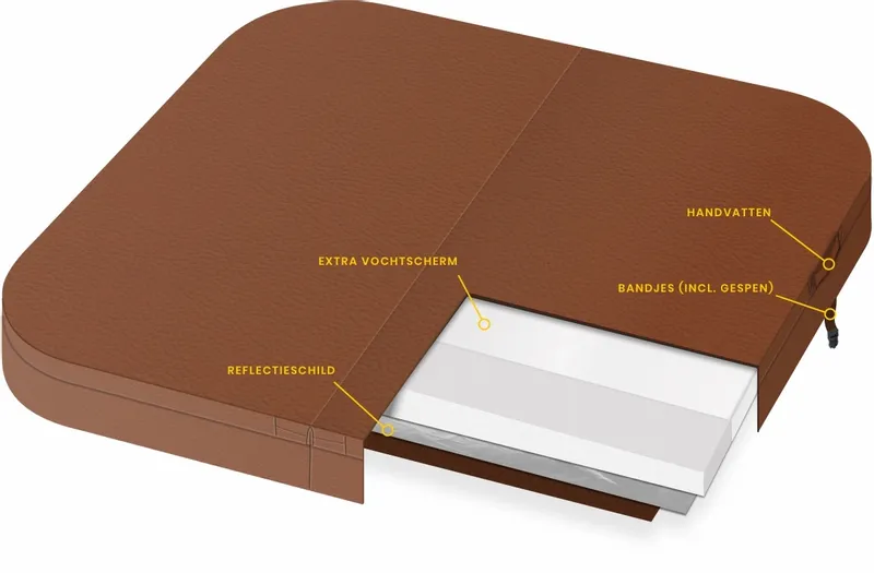 Spa Cover Tot 180 Cm - Model 5 4 Spa Cover Tot 180 Cm - Model 5 - Afbeelding 3